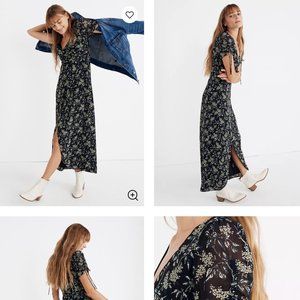 Madewell Tulip-Sleeve Maxi Dress in Antique Flora